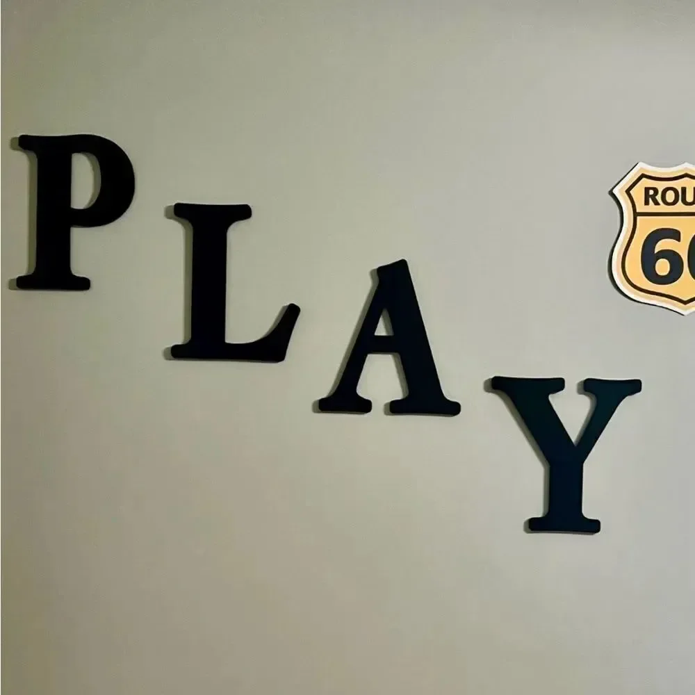 EUC “PLAY” Wall Decor Letters 12”